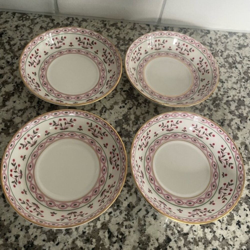 S/4 Brittany (Royal Crown Derby) saucers/bowls